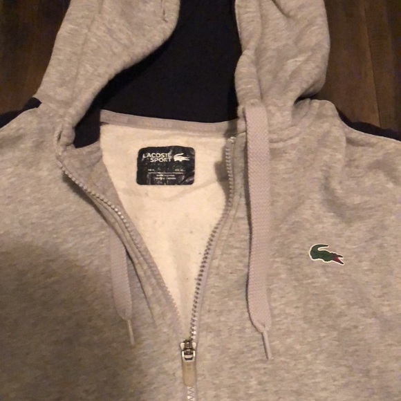 Lacoste men’s zip up sweater large - Picture 2 of 2